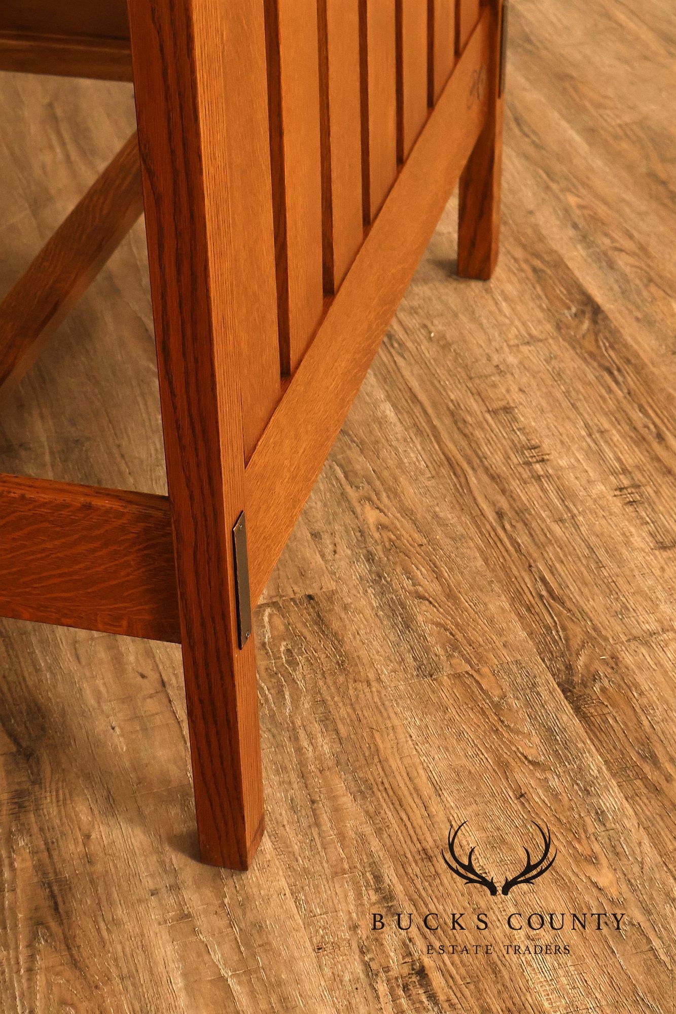 Stickley Mission Collection Oak Twin Over Twin Bunk Bed
