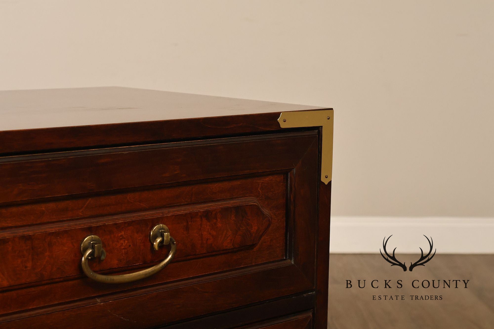 Bernhardt Vintage Campaign Style Door Chest