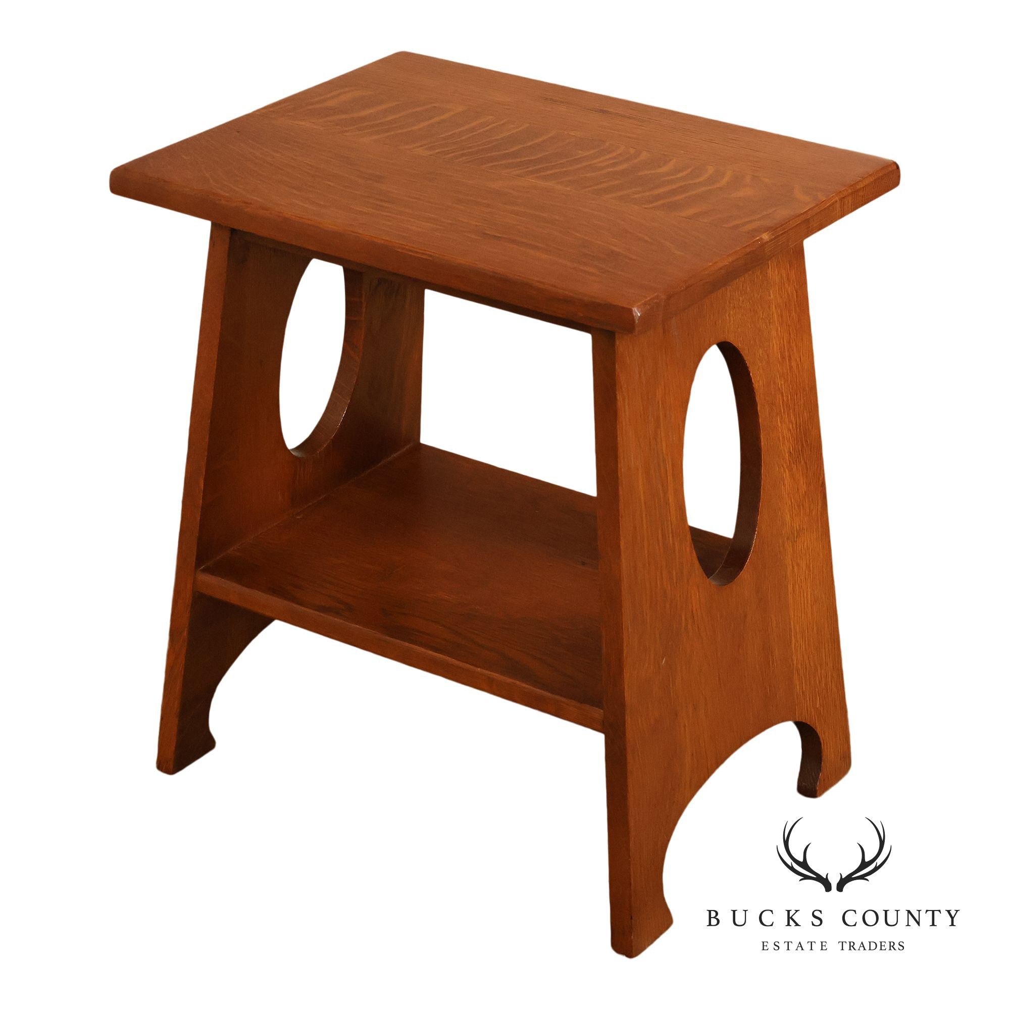 Arts And Crafts Mission Oak Tabouret
