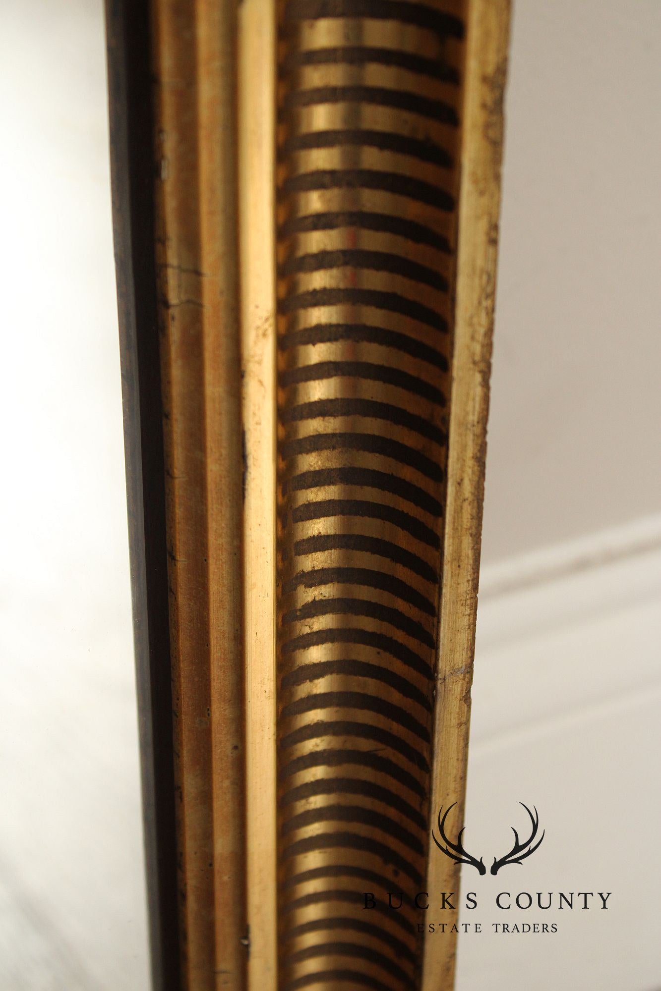 Vintage Giltwood Rectangular Wall Or Over Mantle Mirror