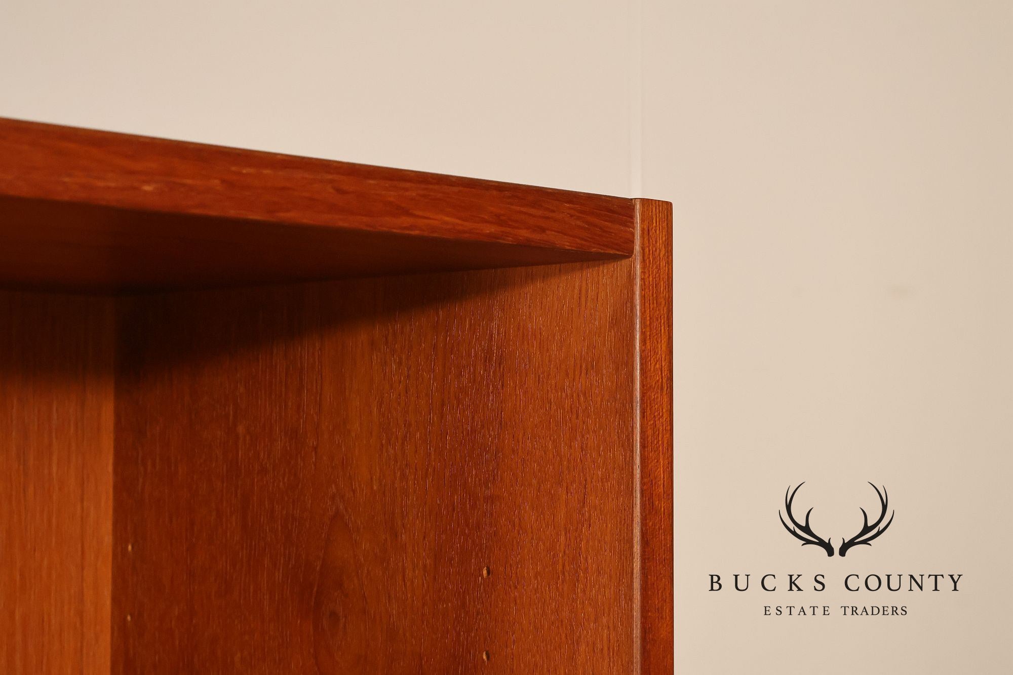Danish Modern Teak Bookcase Hutch