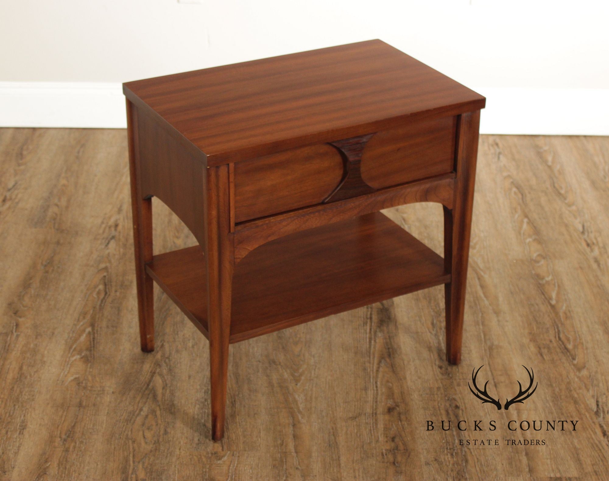 Kent Coffey 'Perspecta' Mid Century Modern Walnut Nightstand