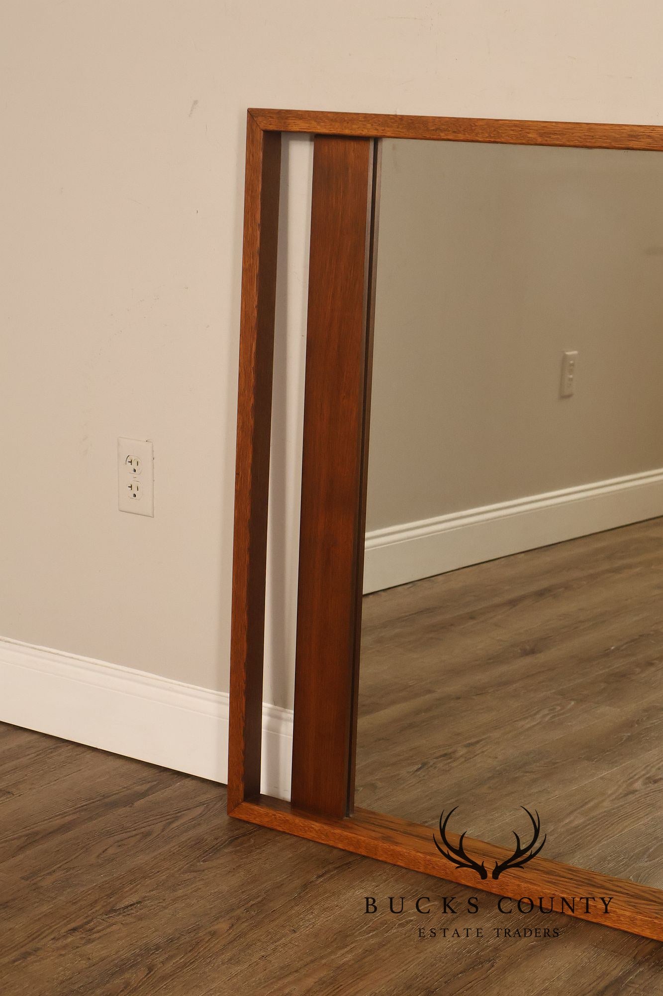 Lane Mid Century Modern Walnut Mirror