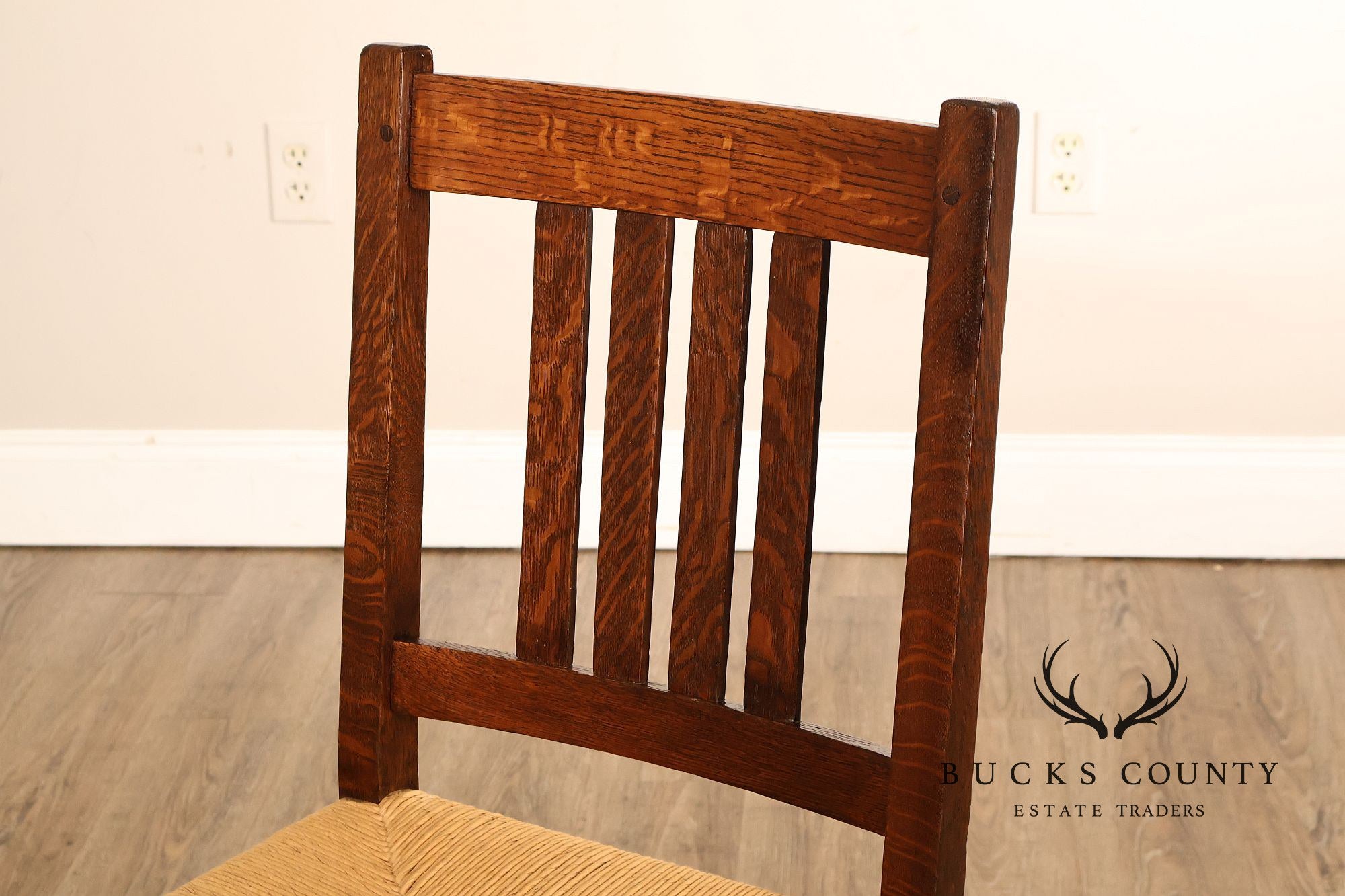 Antique L. & J.G. Stickley Arts And Crafts Oak Side Chair #370