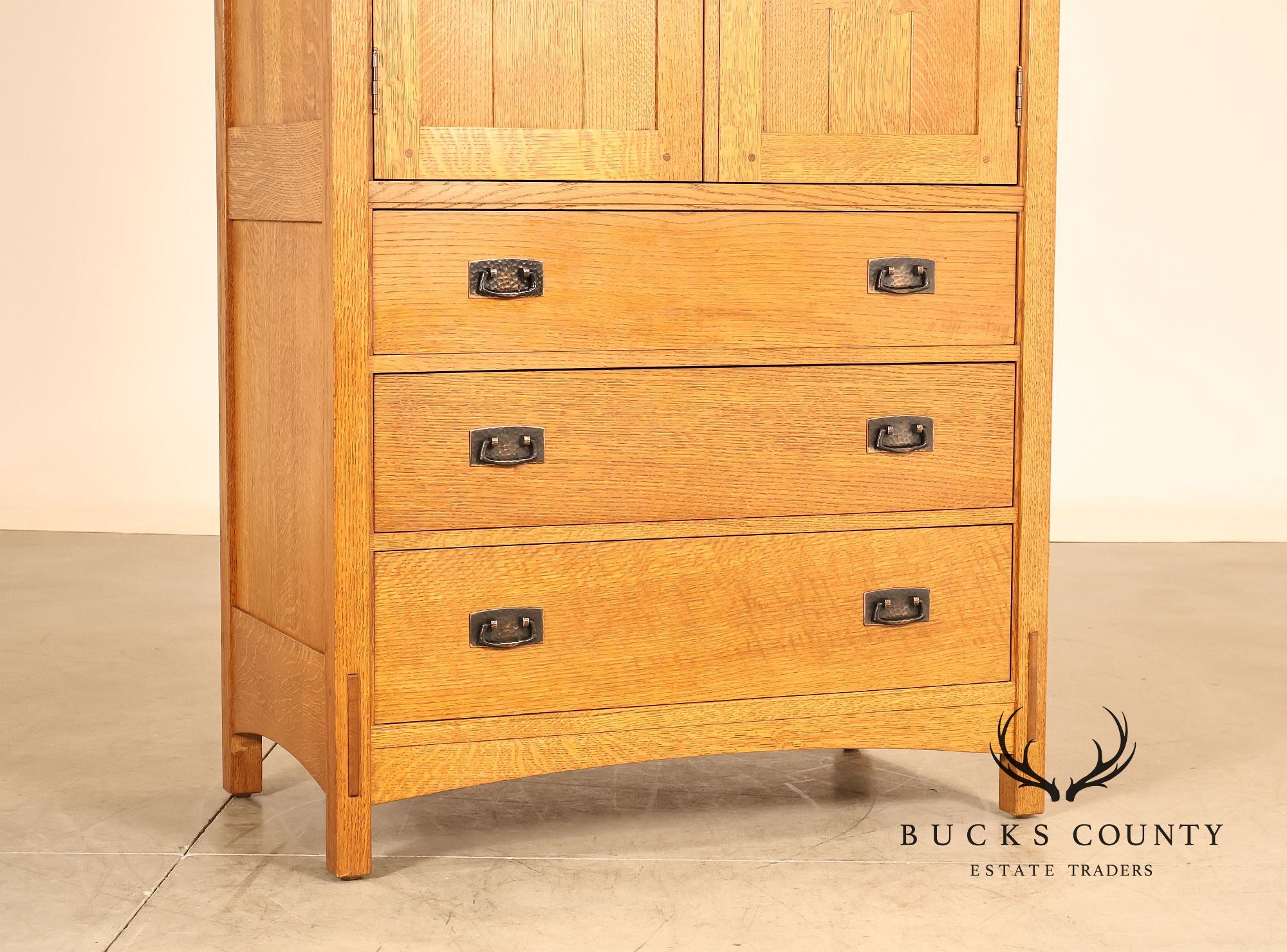 Stickley Mission Collection Oak Entertainment Armoire