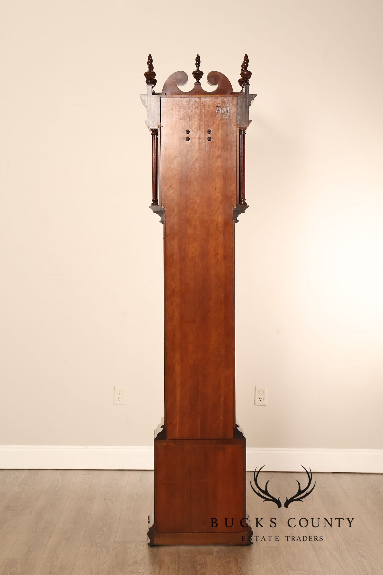 Sligh John Goddard Cherry Newport Tall Cased Grandfather Clock