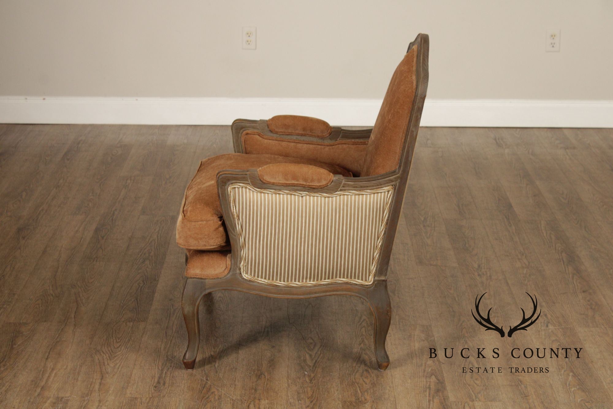 Restoration Hardware French Louis XV Style Marseilles Pair Of Bergere Chairs
