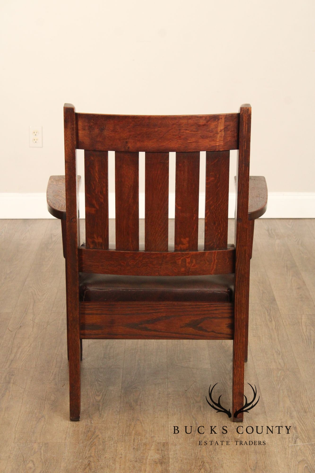 Antique Mission Oak Armchair