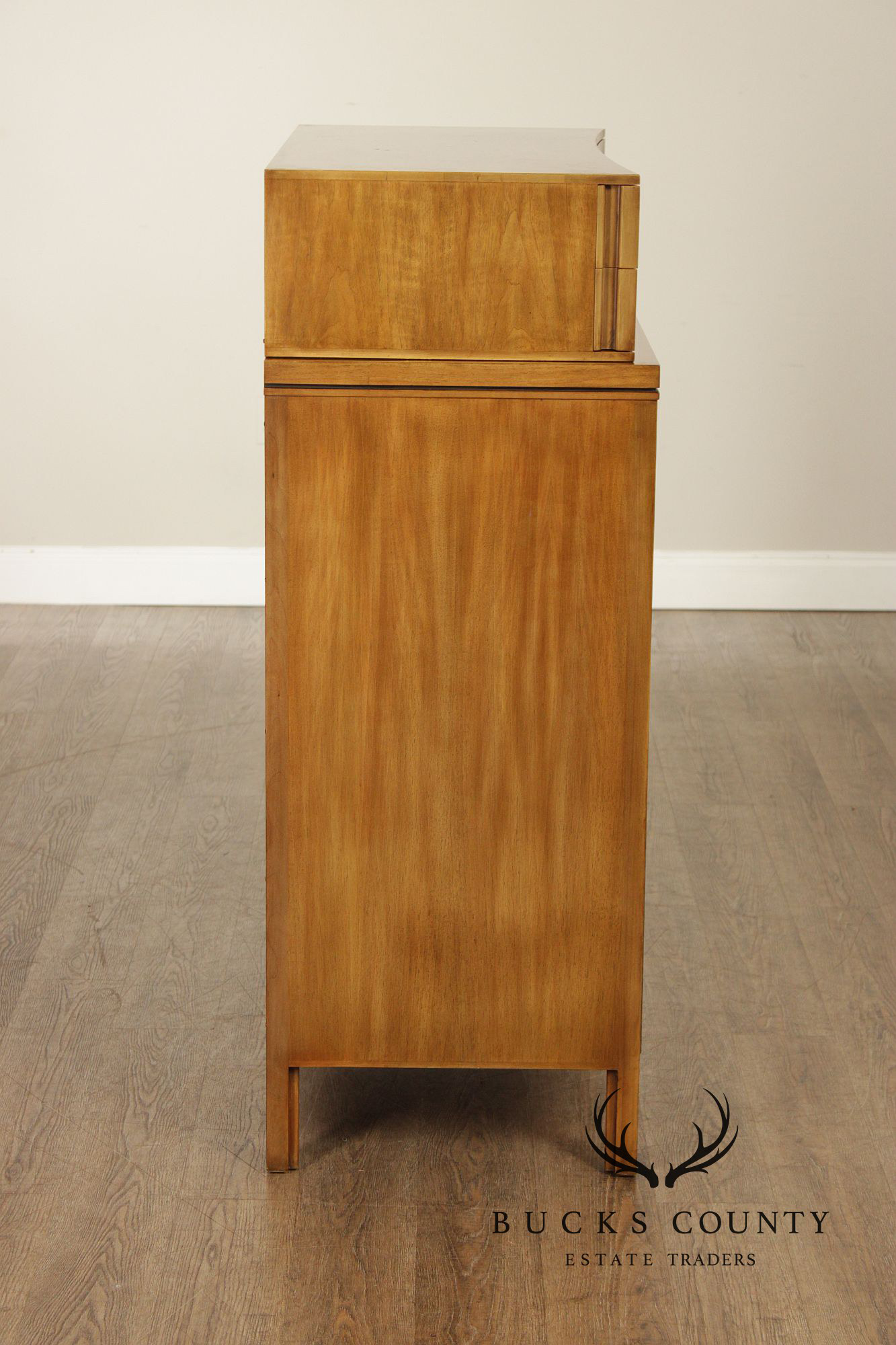 Widdicomb Mid-Century Modern Walnut & Burl Gentleman’s Chest