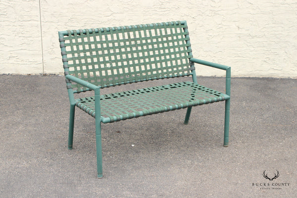 Hauser Vintage Faux Bamboo Outdoor Patio Bench