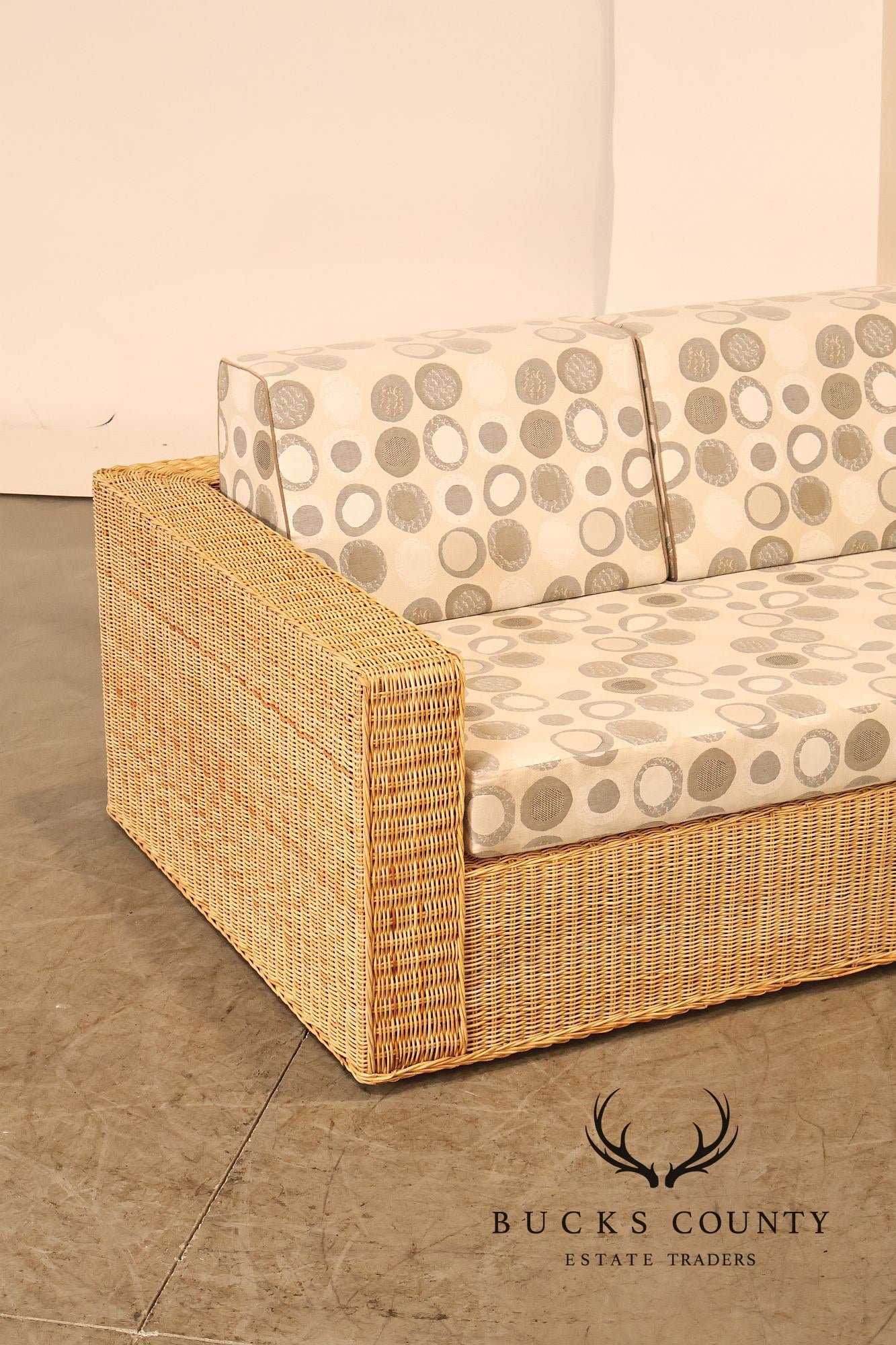 Gunther Lambert Wicker Sofa