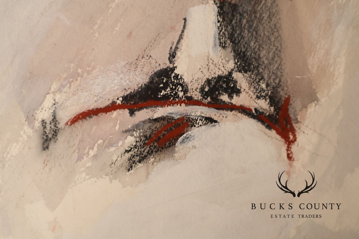Anne Cooper Dobbins Mixed Media Painting, Abstract Figure