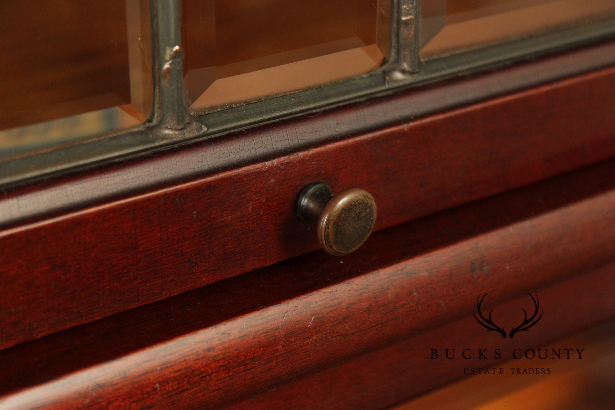 Globe Wernicke Antique Mahogany Four-Section Barrister Bookcase