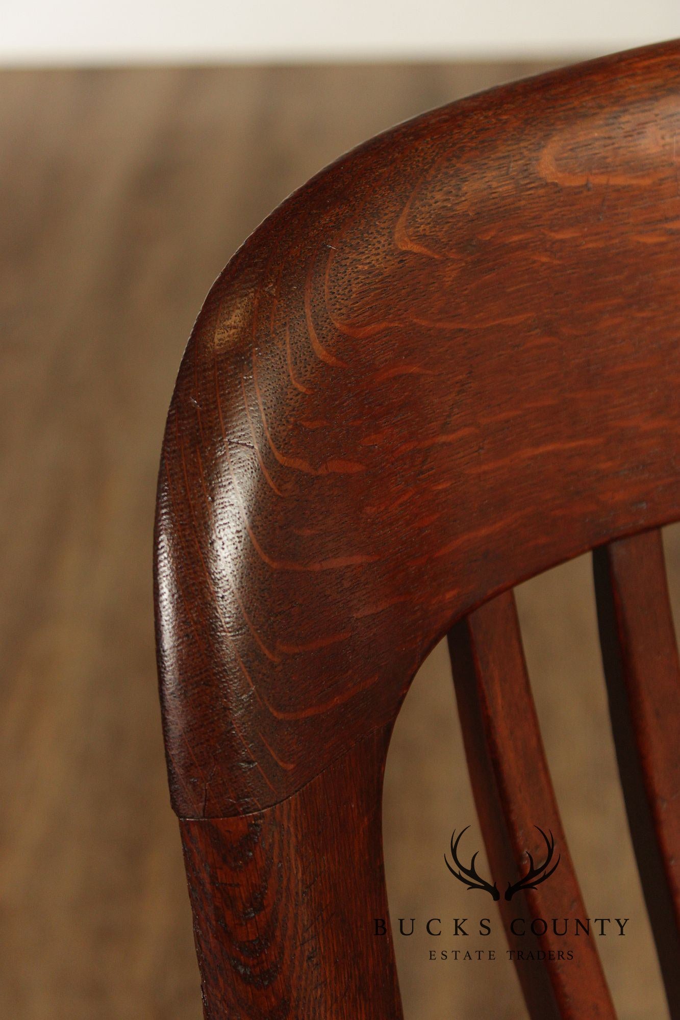 B.L. Marble Chair Antique Oak Swivel Clerk  or Drafting Chair