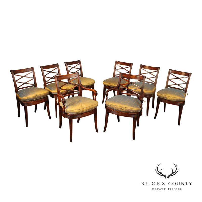 Theodore Alexander Set of Eight 'Regency' Dining Chairs