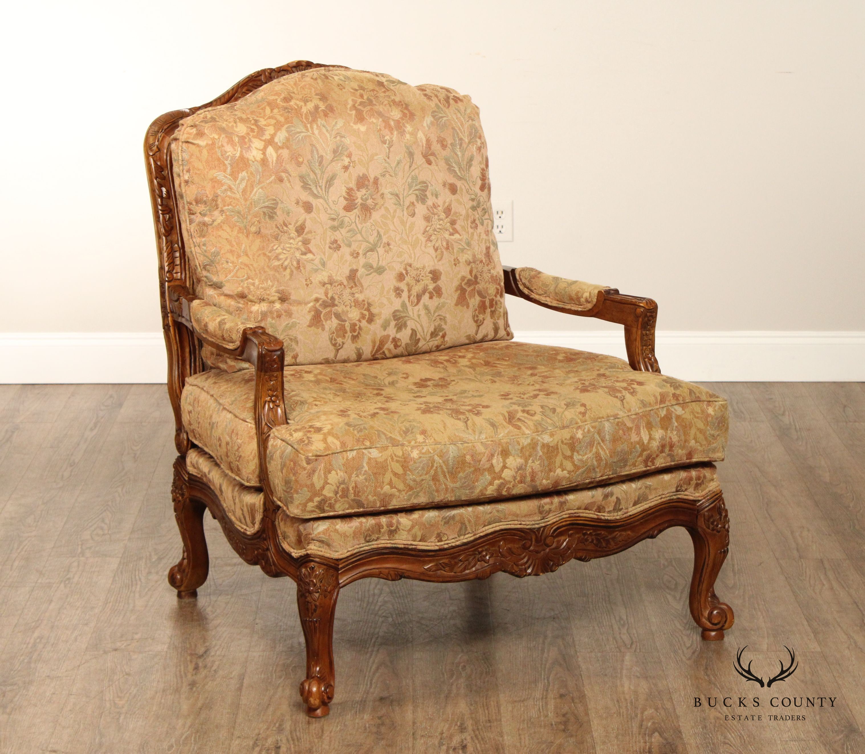 Best Chairs, Inc. French Louis XV Style Bergere Armchair