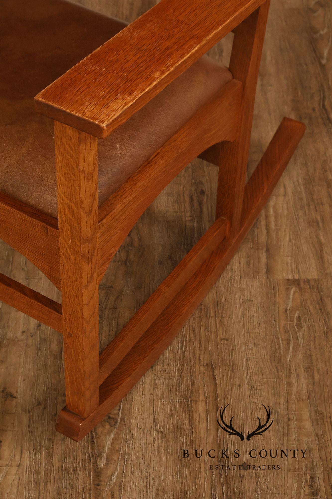 Stickley Mission Collection Harvey Ellis Oak Rocking Chair