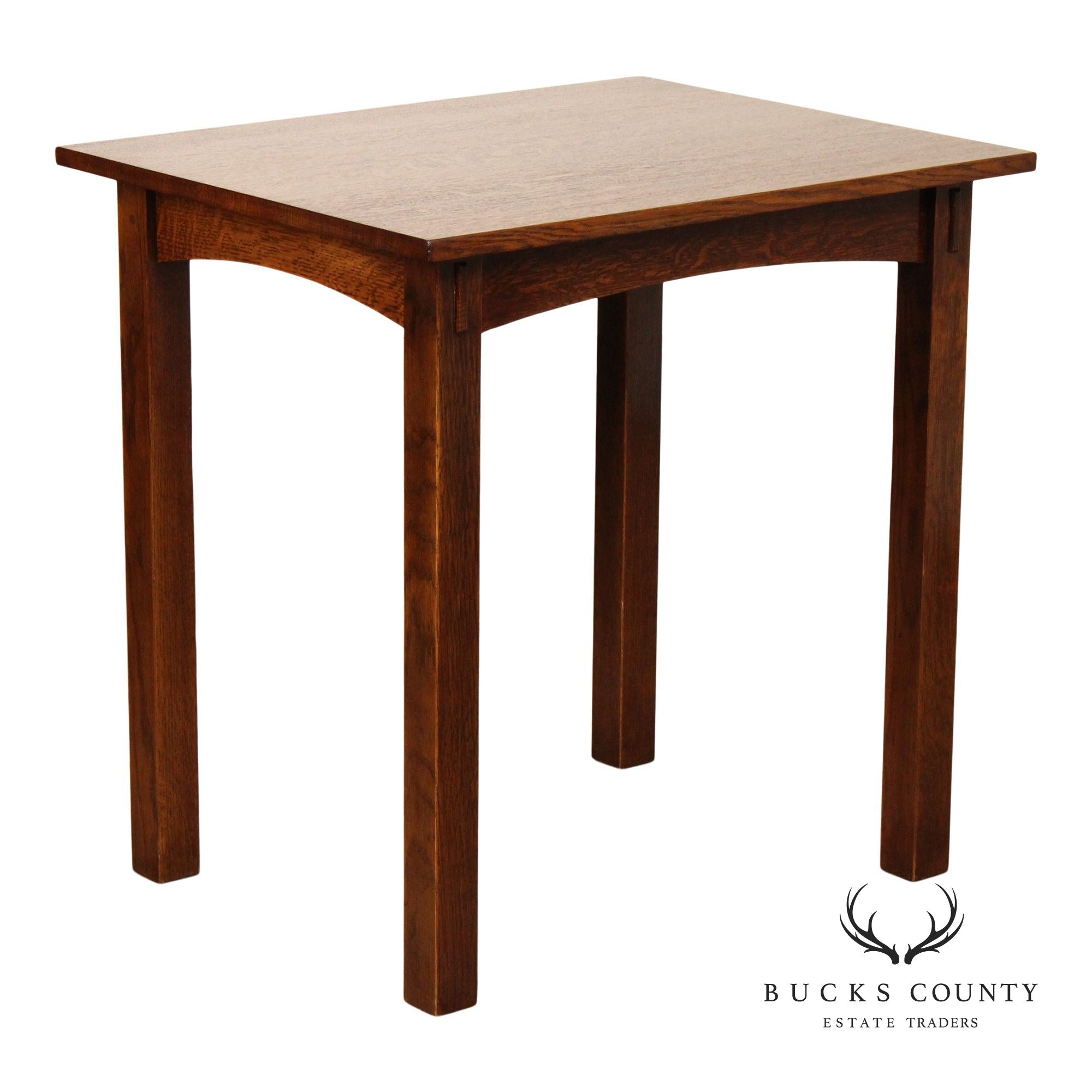 Stickley Mission Style Oak Side Or Writing Table