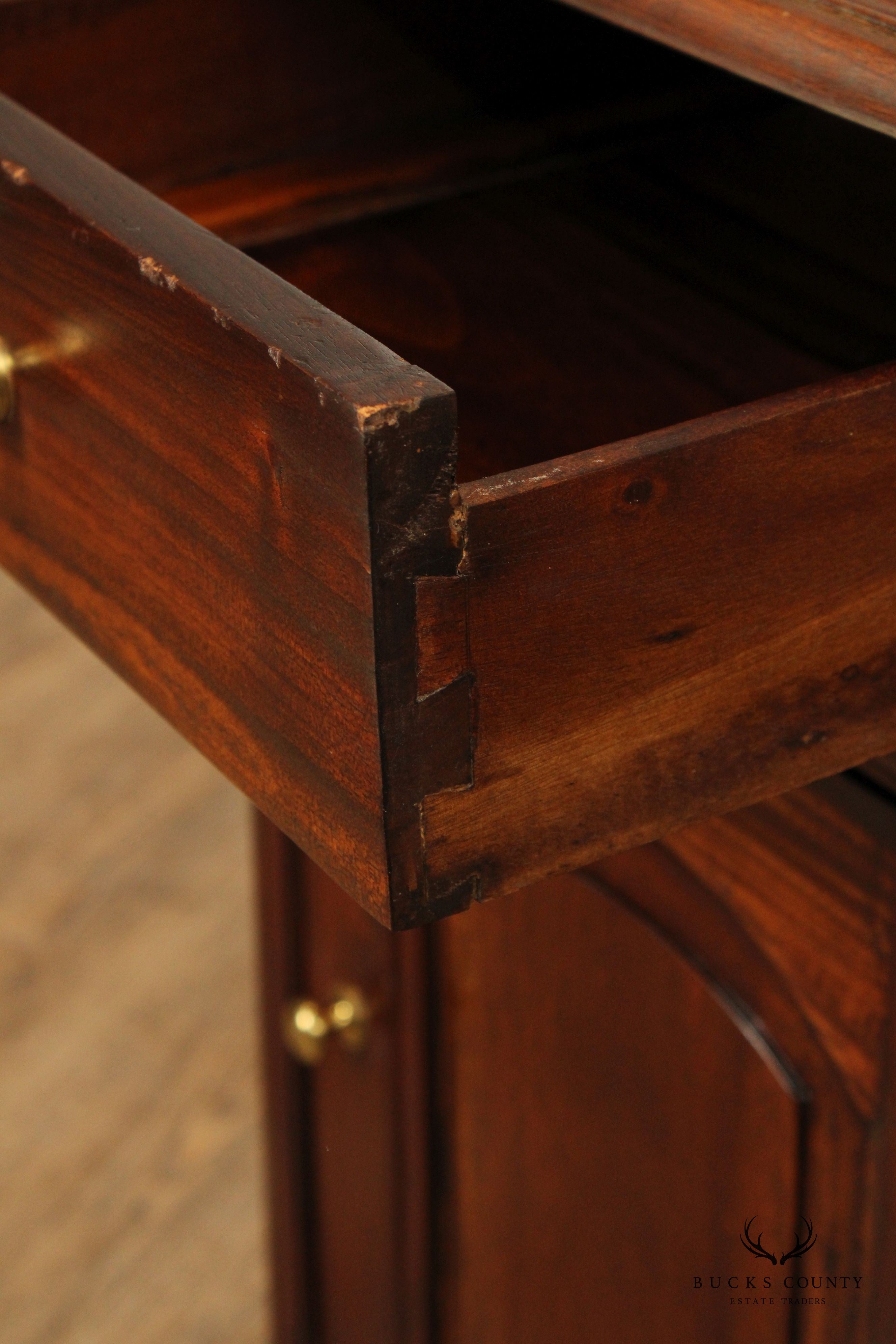 Traditional Hardwood Nightstand Cabinet