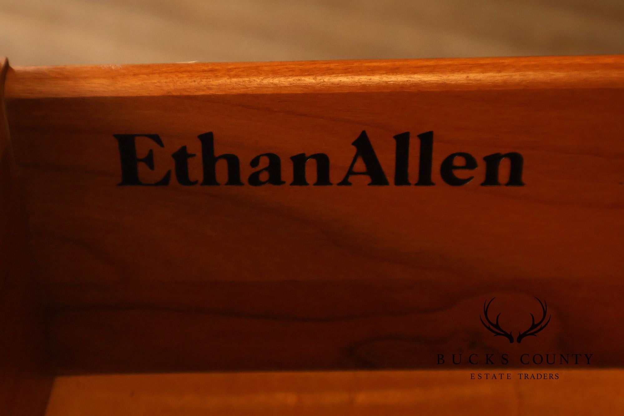 Ethan Allen 'Georgian Court' Cherry Long Dresser