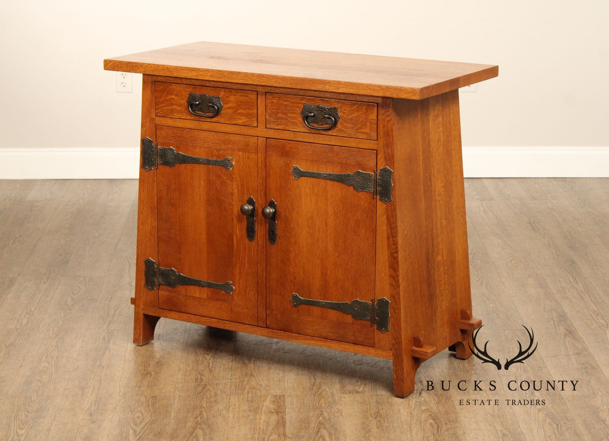 Stickley Mission Collection Oak Roycroft Cellaret