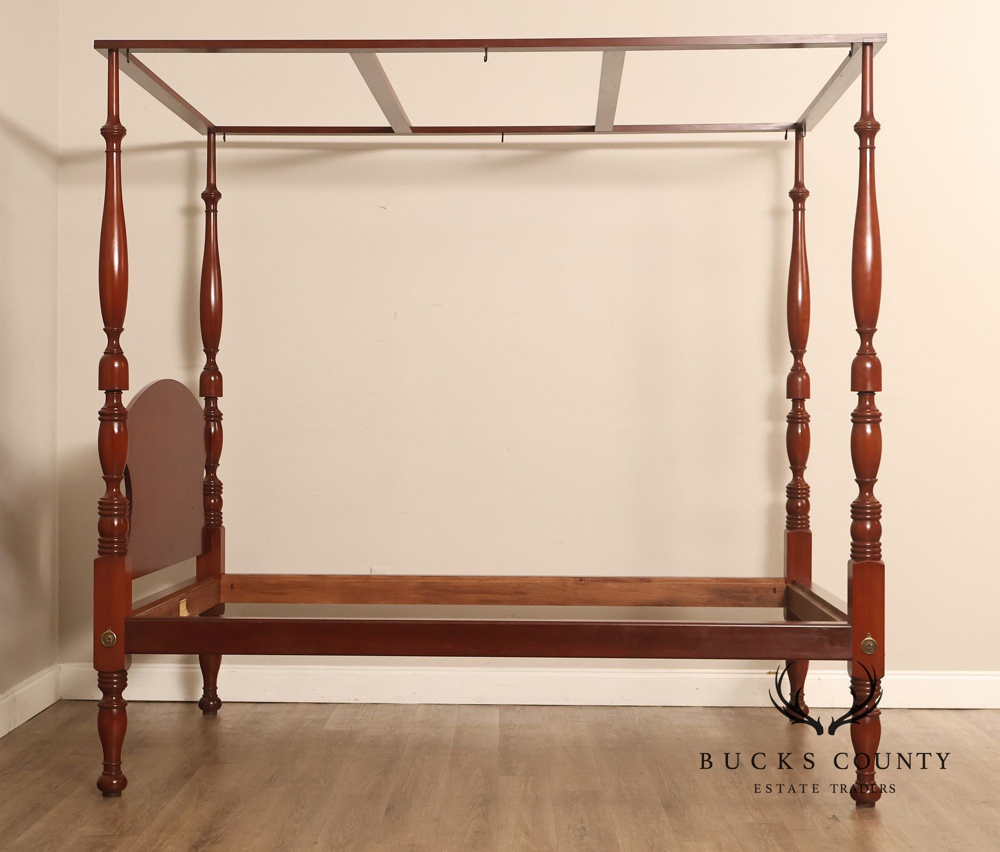 Andersen & Stauffer Sheraton Style Cherry Full Size Tall Post Canopy Bed