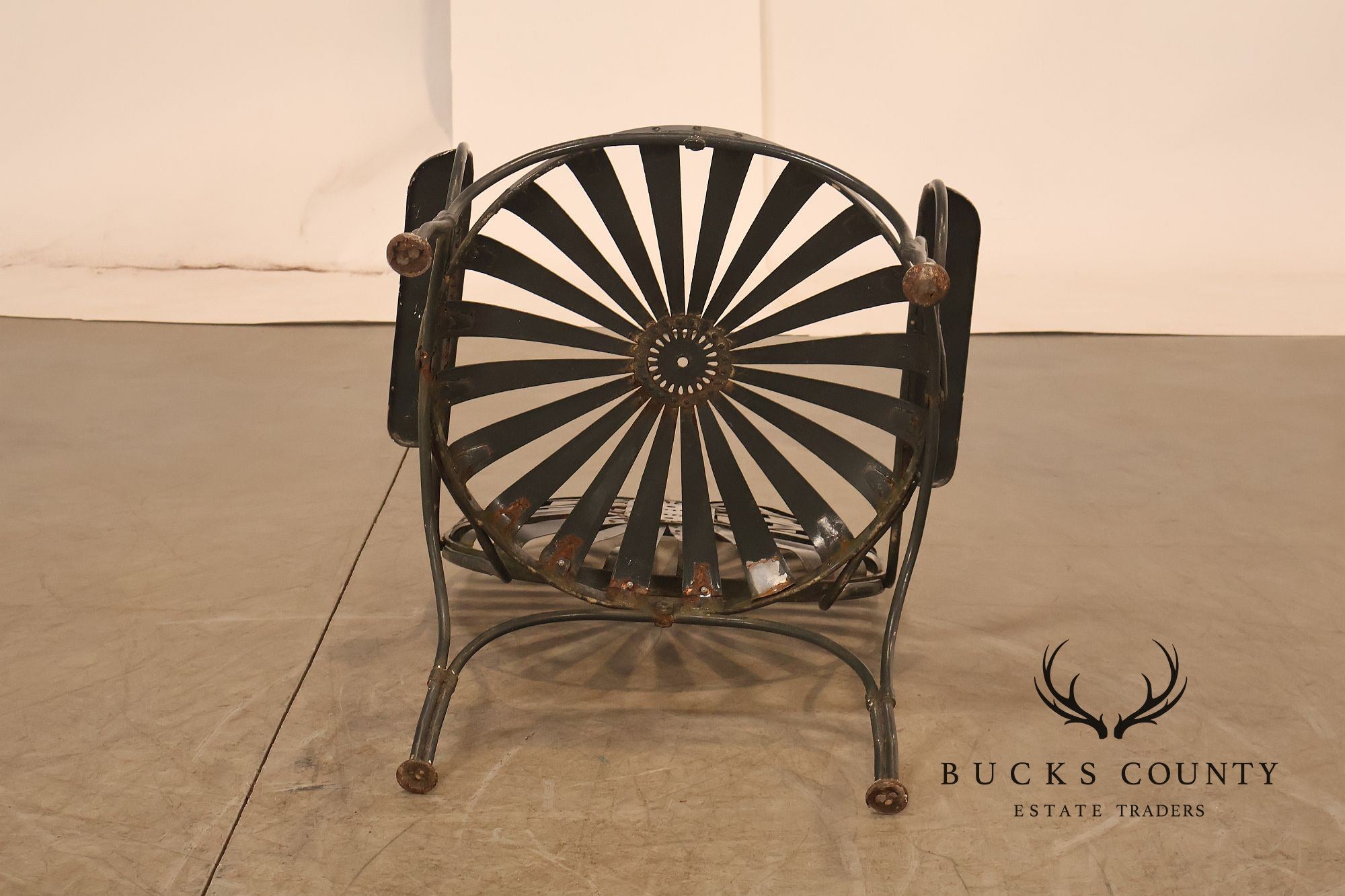Francois Carre Outdoor Patio Sunburst Armchair