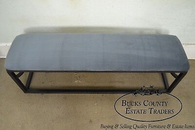 Custom Black Painted Long Bench (A)
