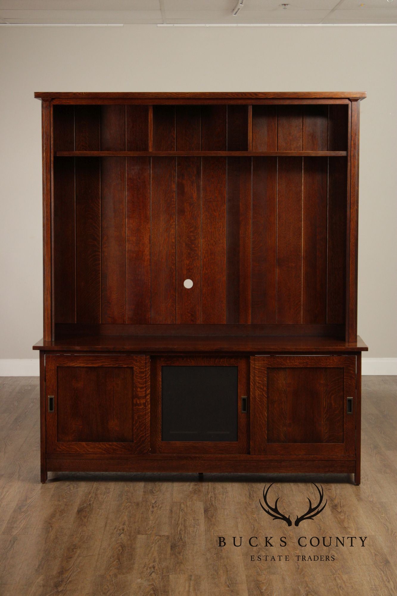 Stickley Mission Collection Oak Media Console