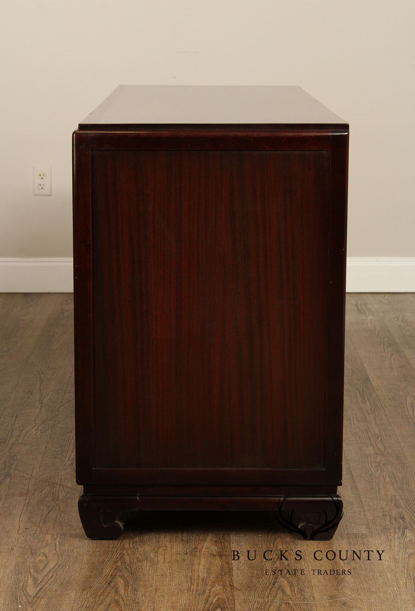 Rway  Mid-Century Asian Inspired Mahogany Dresser