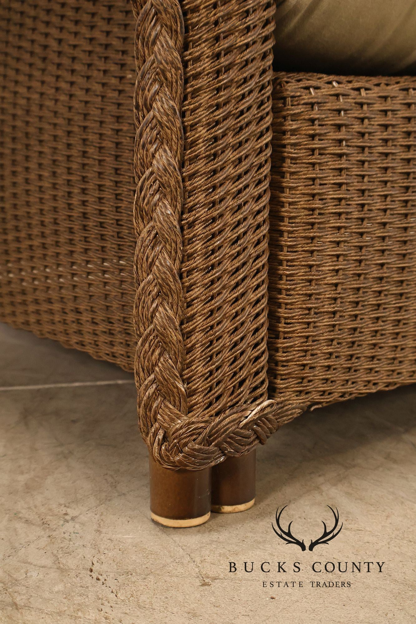 Lloyd Flanders 'Reflections' Outdoor Wicker Ottoman