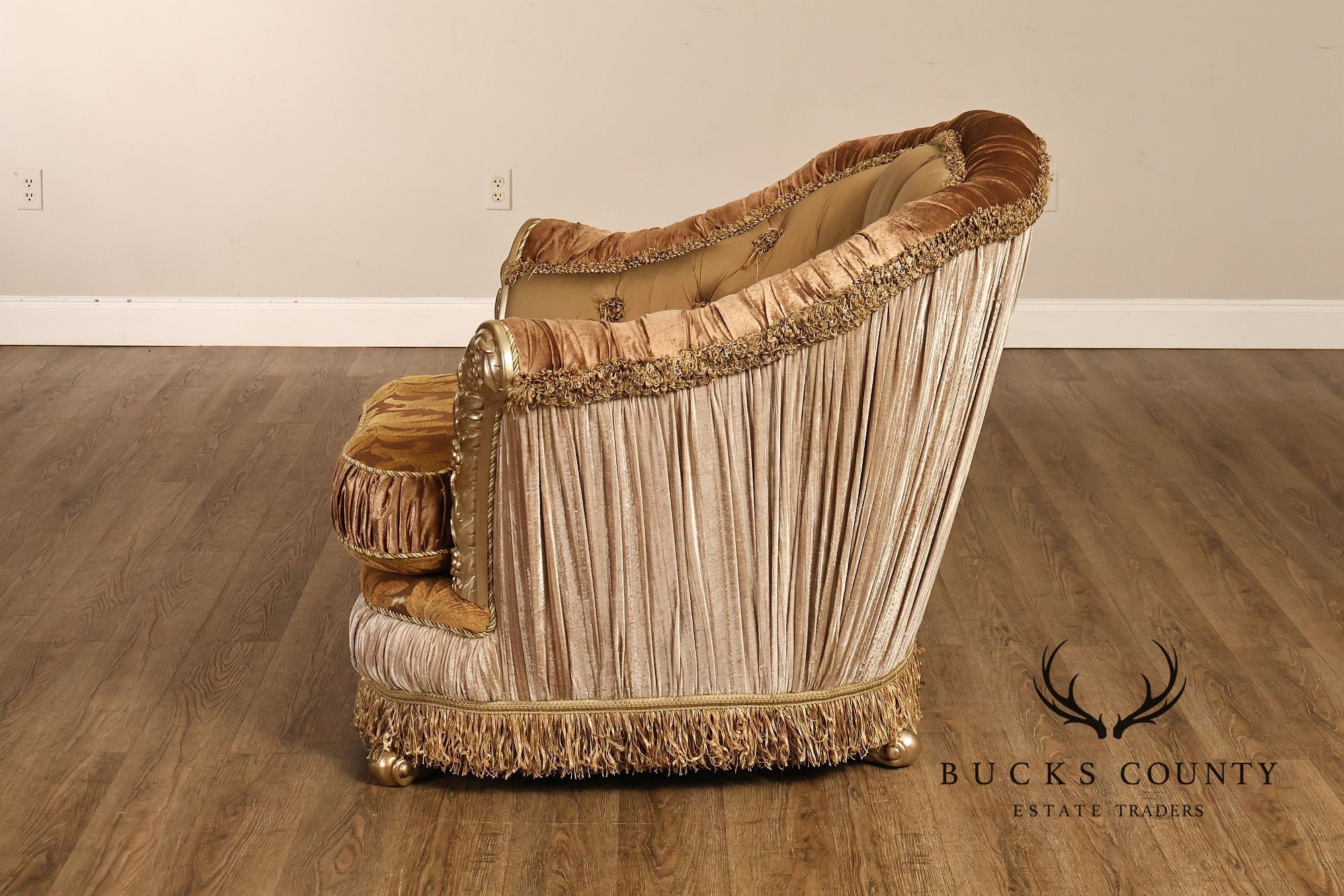 Italian Renaissance Style Upholstered Club Chair