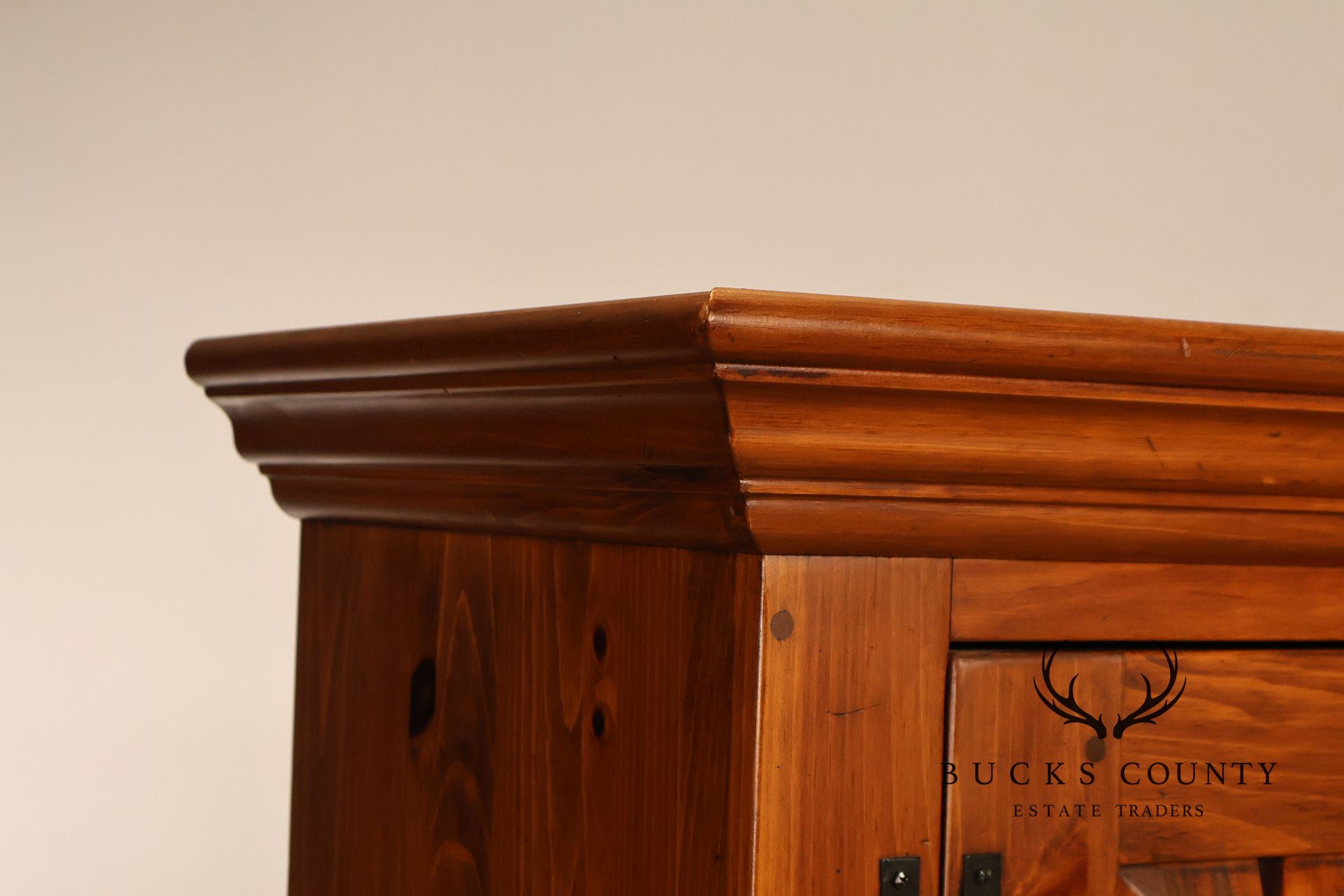 Ethan Allen Craftsman Collection Pine Tall Armoire With Interior Drawers
