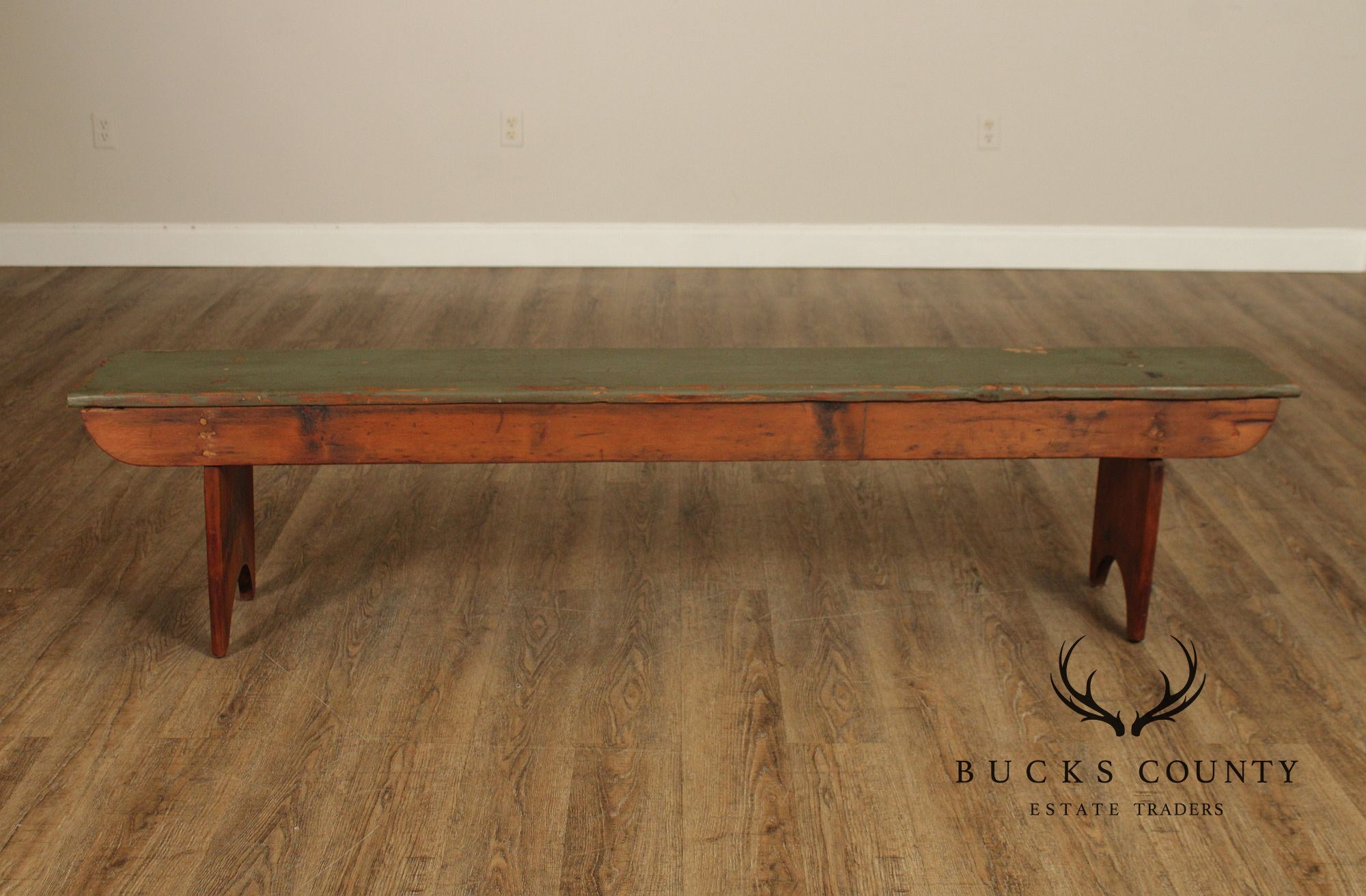 Antique Primitive Pine Bench