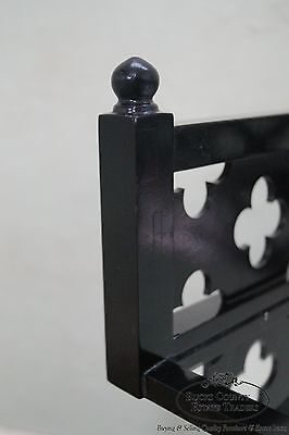 Ebonized Folding Tray Top Serving Table