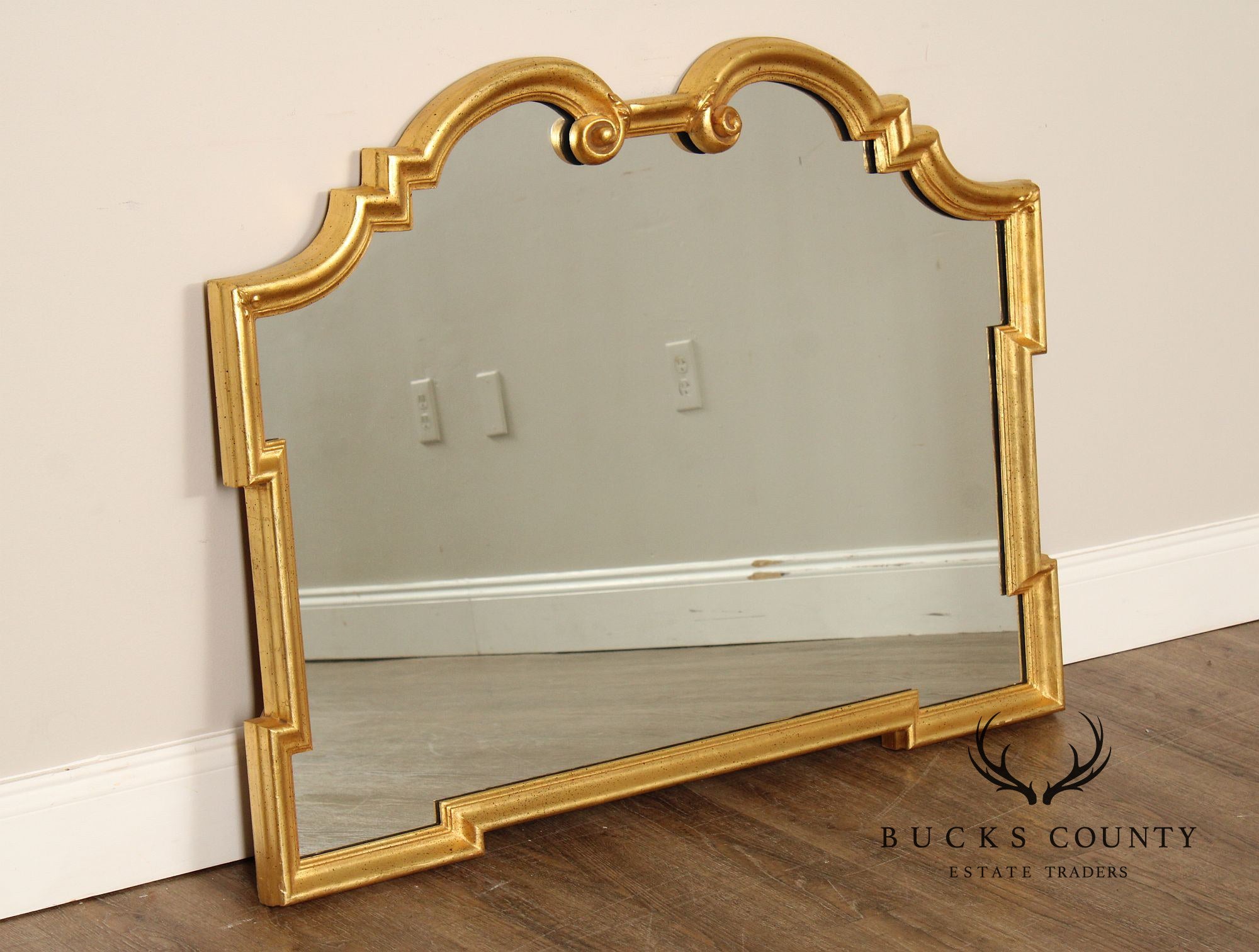 LaBarge Neoclassical Style Giltwood Wall or Mantel Mirror