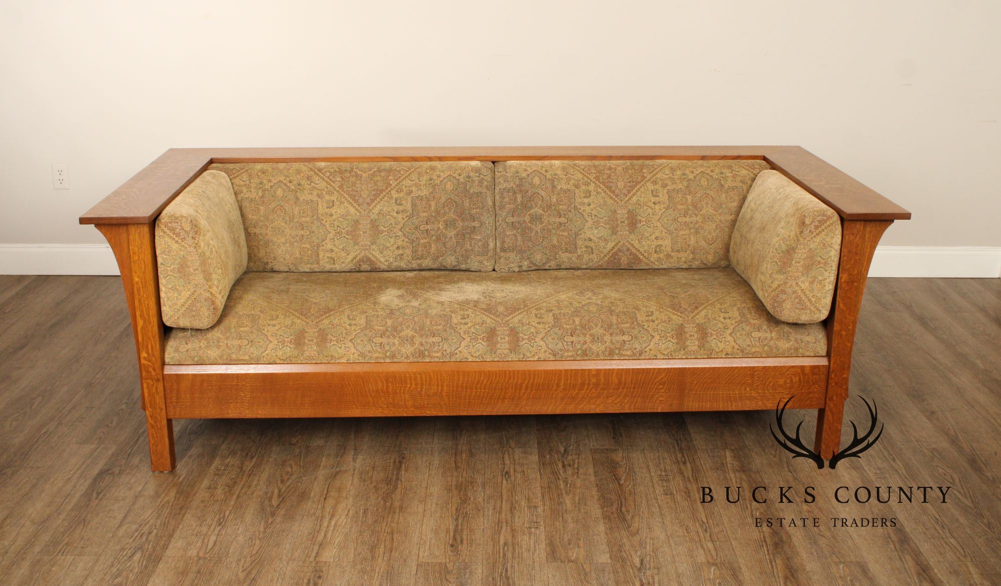 Stickley Mission Collection Oak Prairie Settle