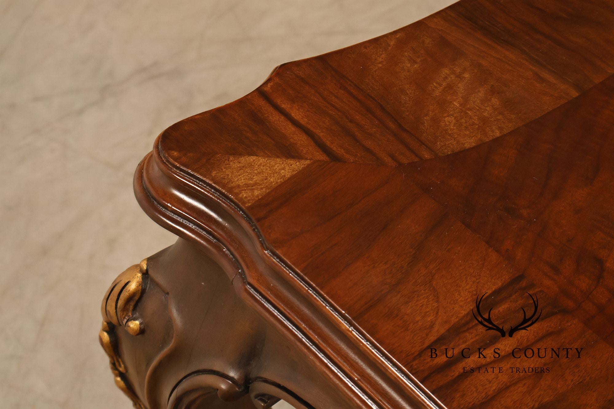 Karges French Louis XV Style Walnut Expandable Dining Table