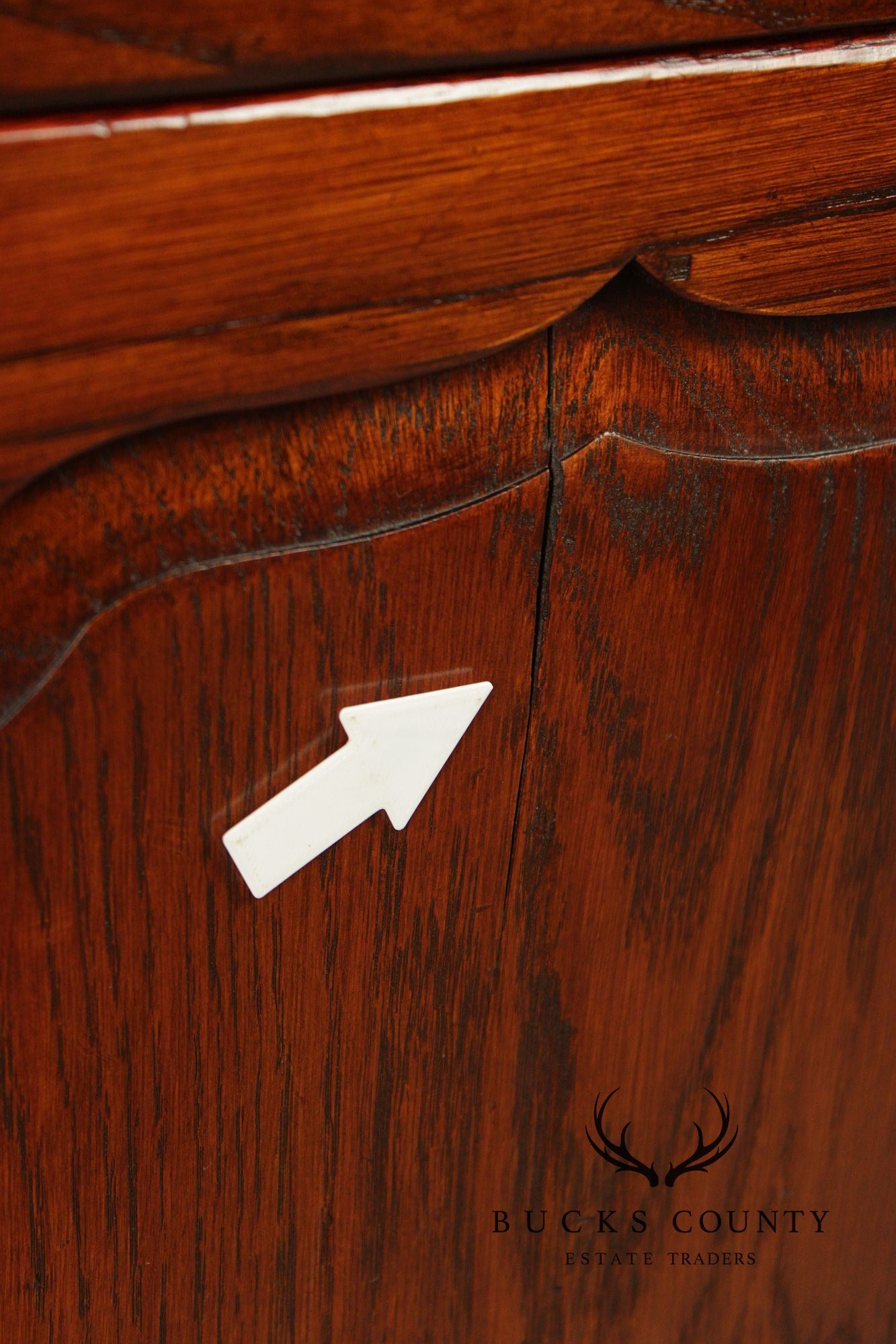 Bevan Funnell English Carved Oak Buffet Sideboard