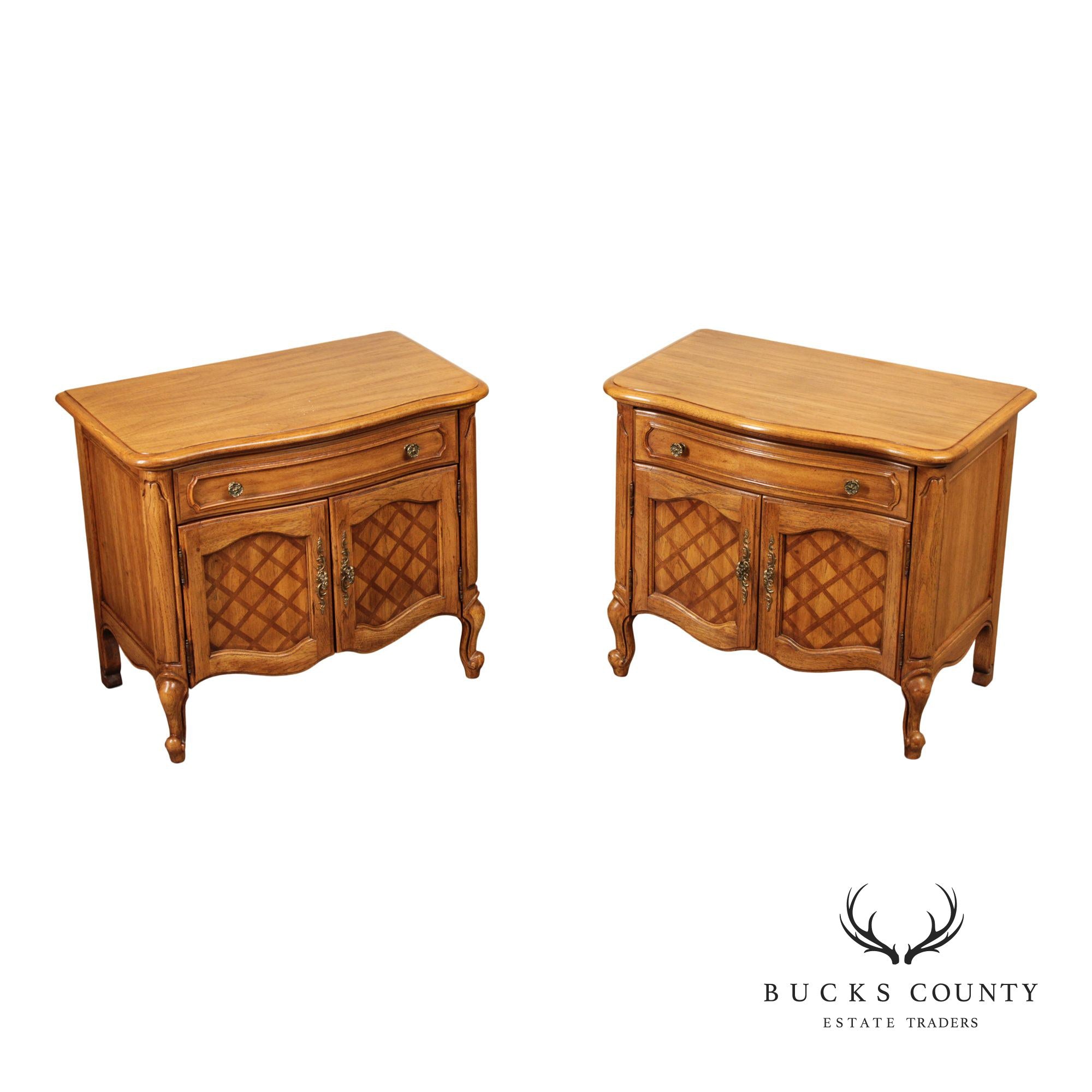 Thomasville 'Camille' French Provincial Style Pair of Nightstands
