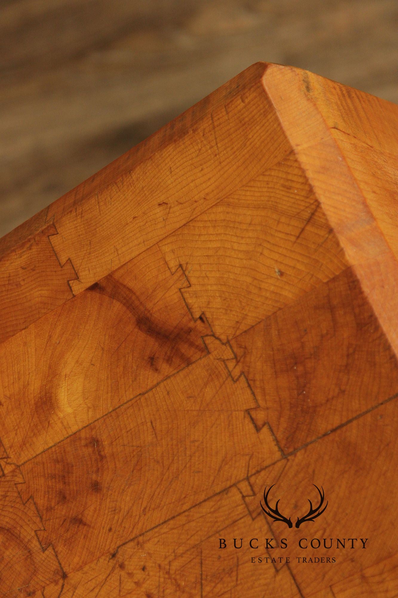 Bally Block Co. Solid Maple Butcher Block Work Table With Upper Rack