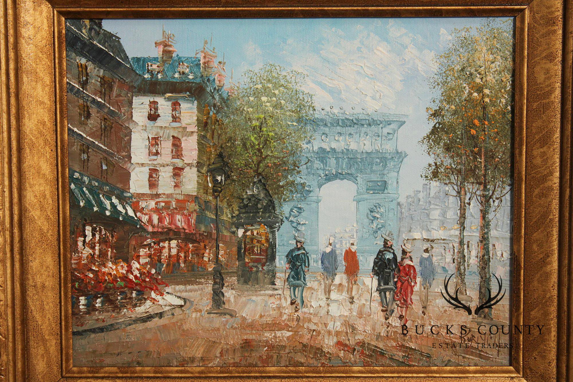 Caroline Burnett Impressionist Painting, Arc De Triomphe