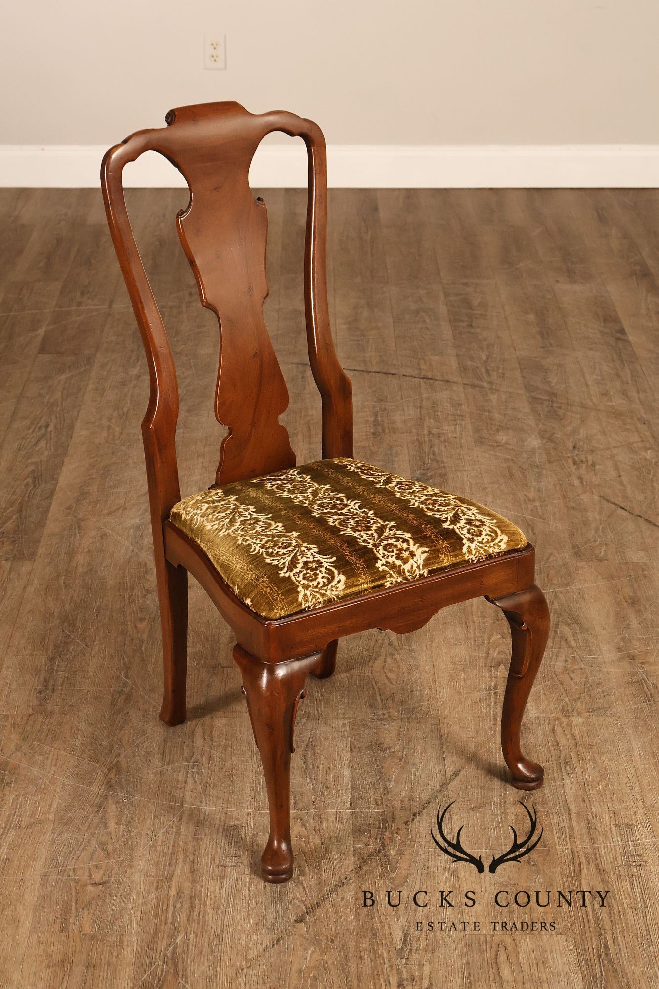 Henredon '18th Century Portfolio' Set Of Six Walnut Dining Chairs