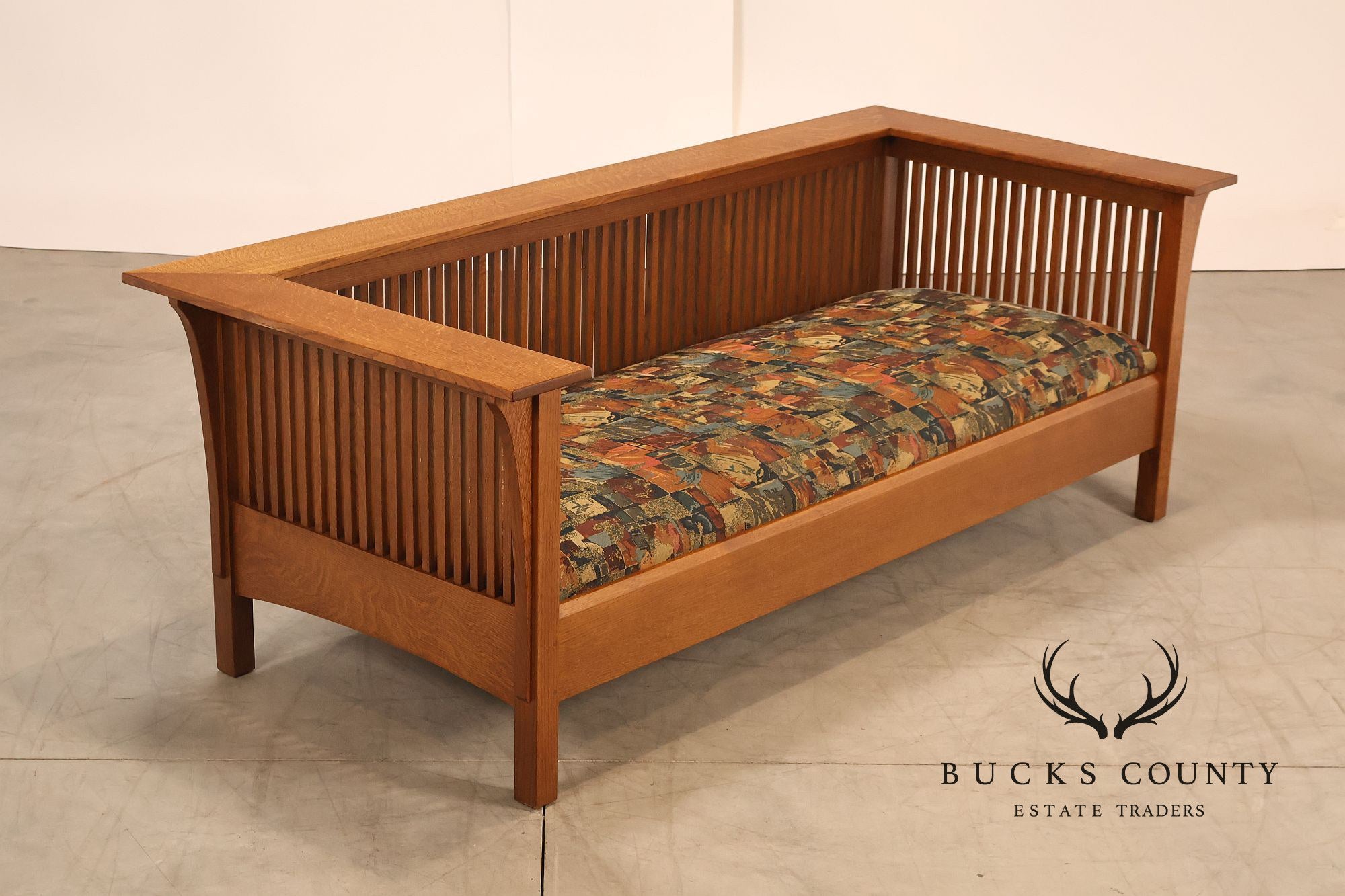 Stickley Mission Collection Oak Prairie Settle