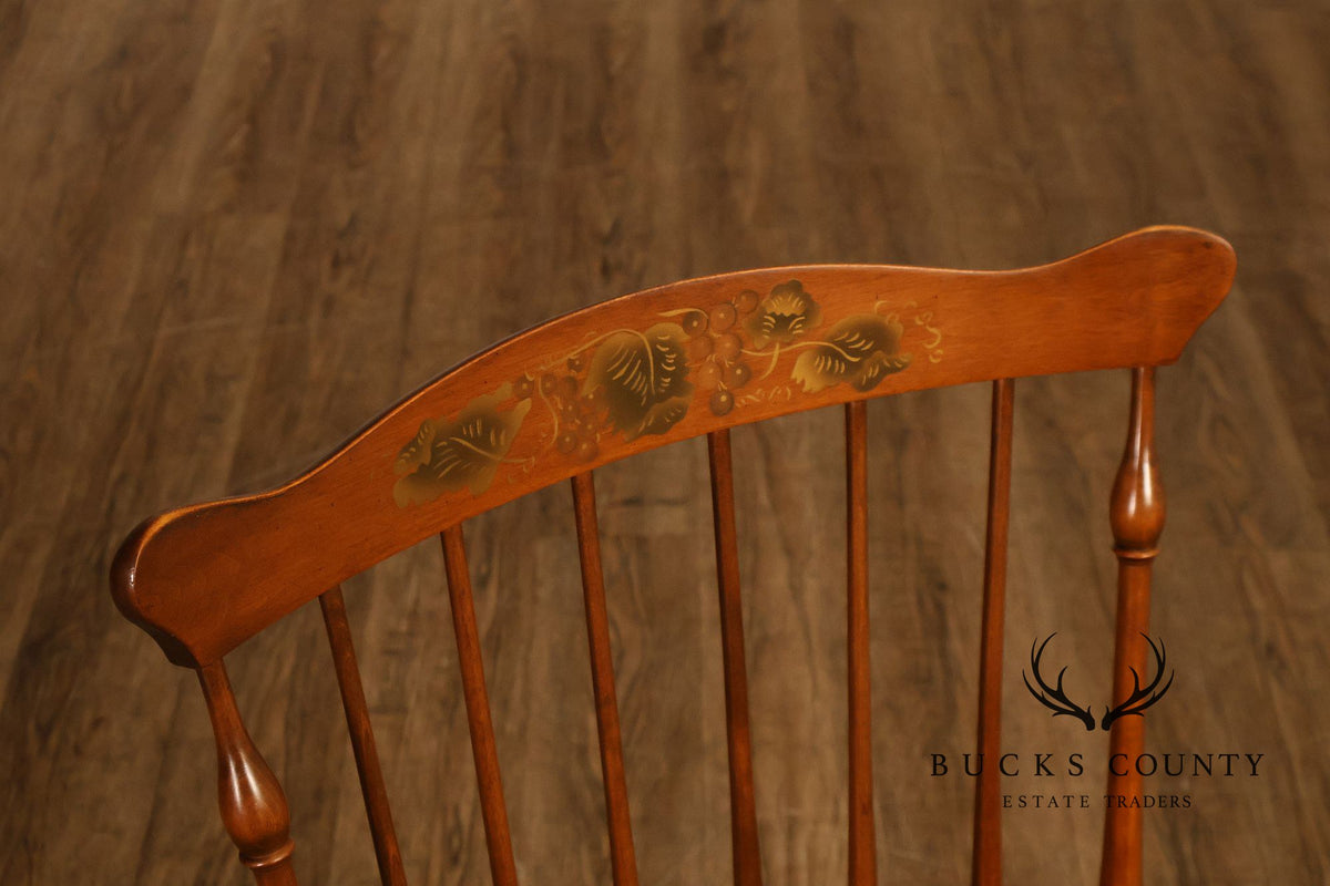 L. Hitchcock Set Of 4 Fan-Back Windsor Side Dining Chairs
