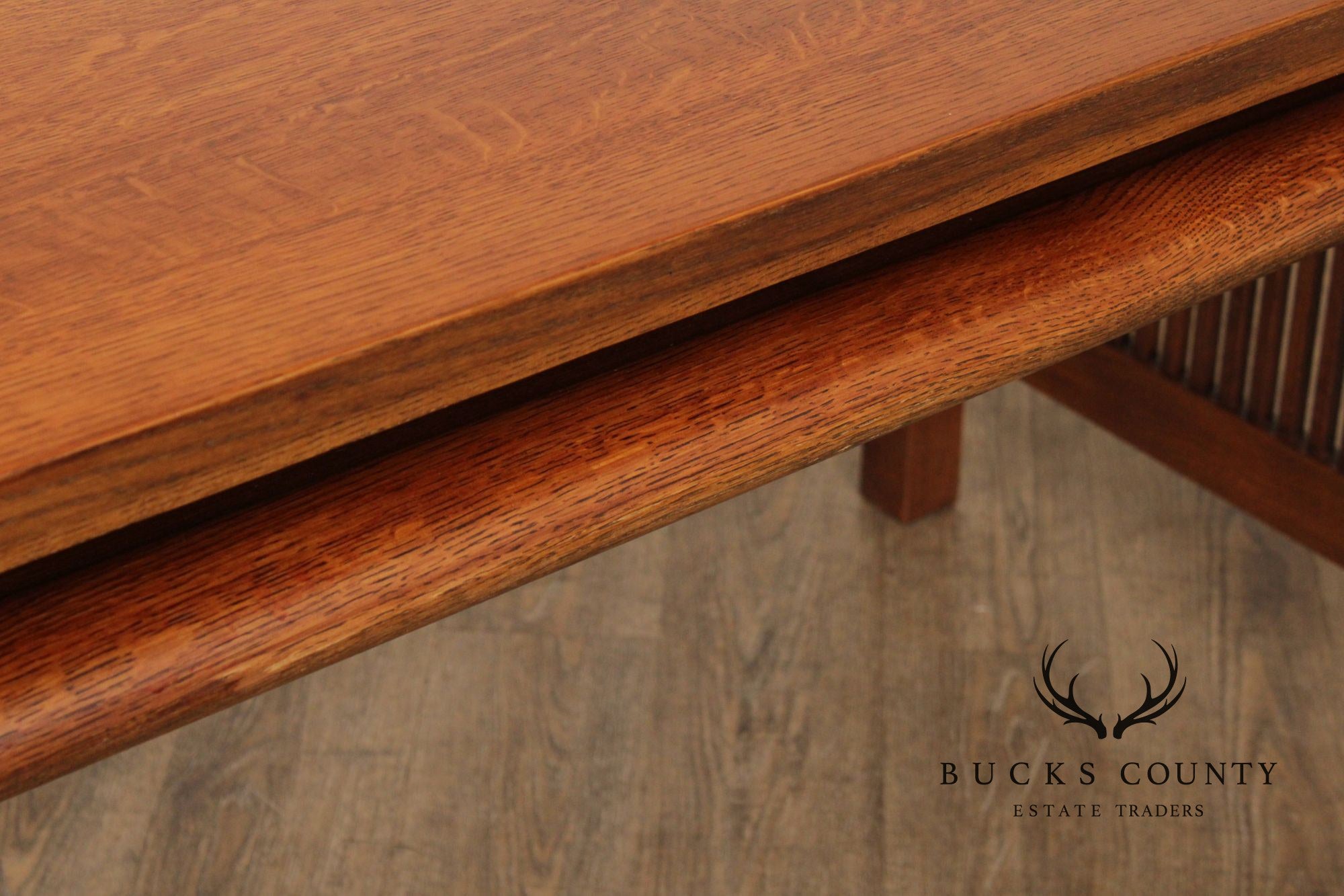 Stickley Mission Collection Oak Spindle Desk