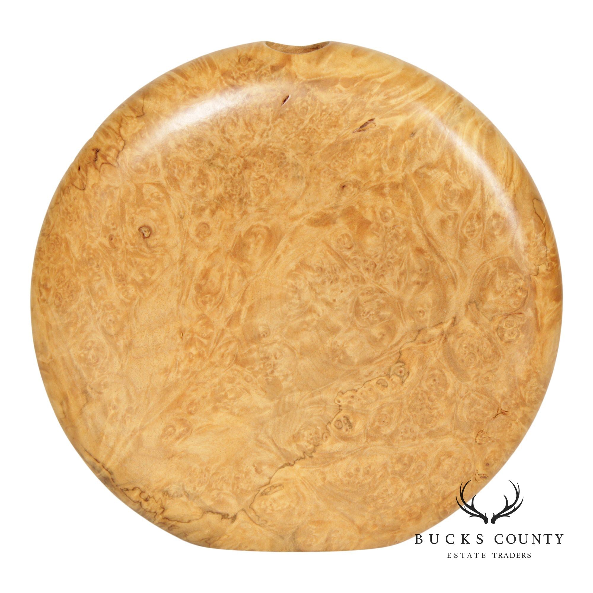 Warren Vienneau Studio Crafted Maple Burl Vase