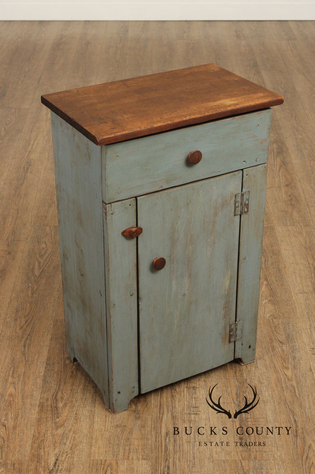 Primitive Style Painted Side Cabinet