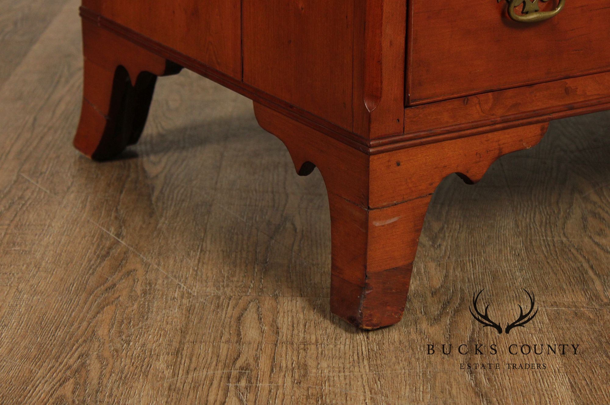 Antique Hepplewhite Style Cherry Slant Front Desk