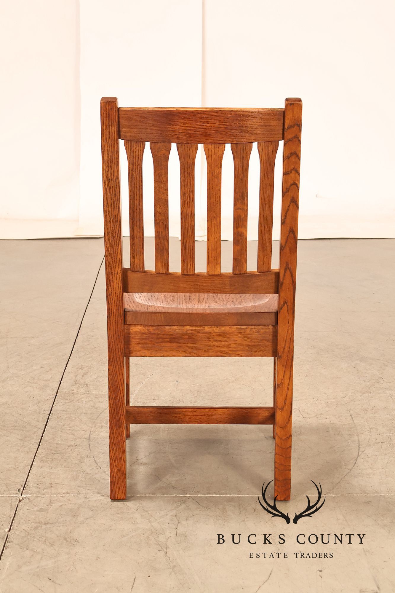 Stickley Mission Collection Set of Six Cottage Oak Dining Chairs